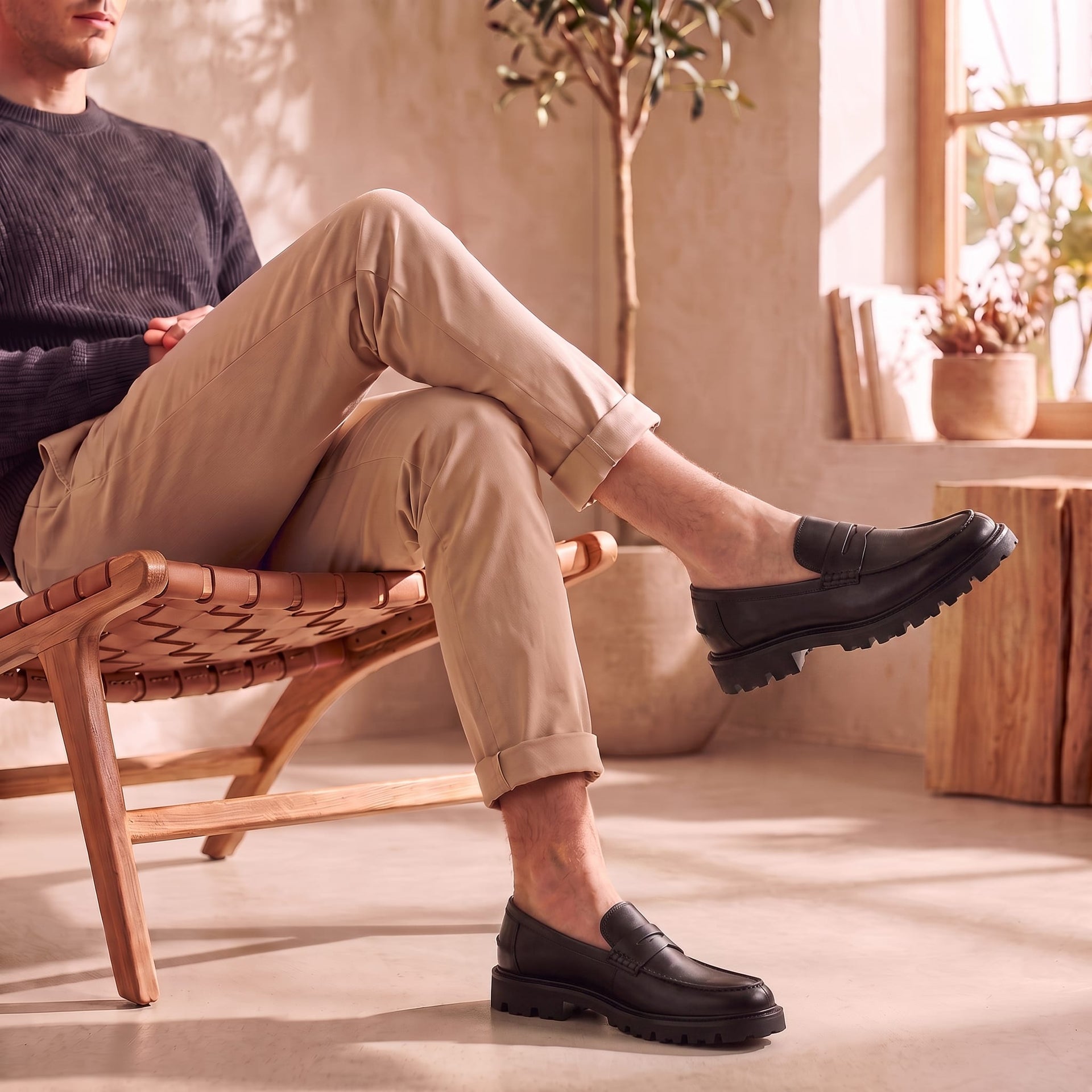 Osborne Suede Lug Sole Loafers