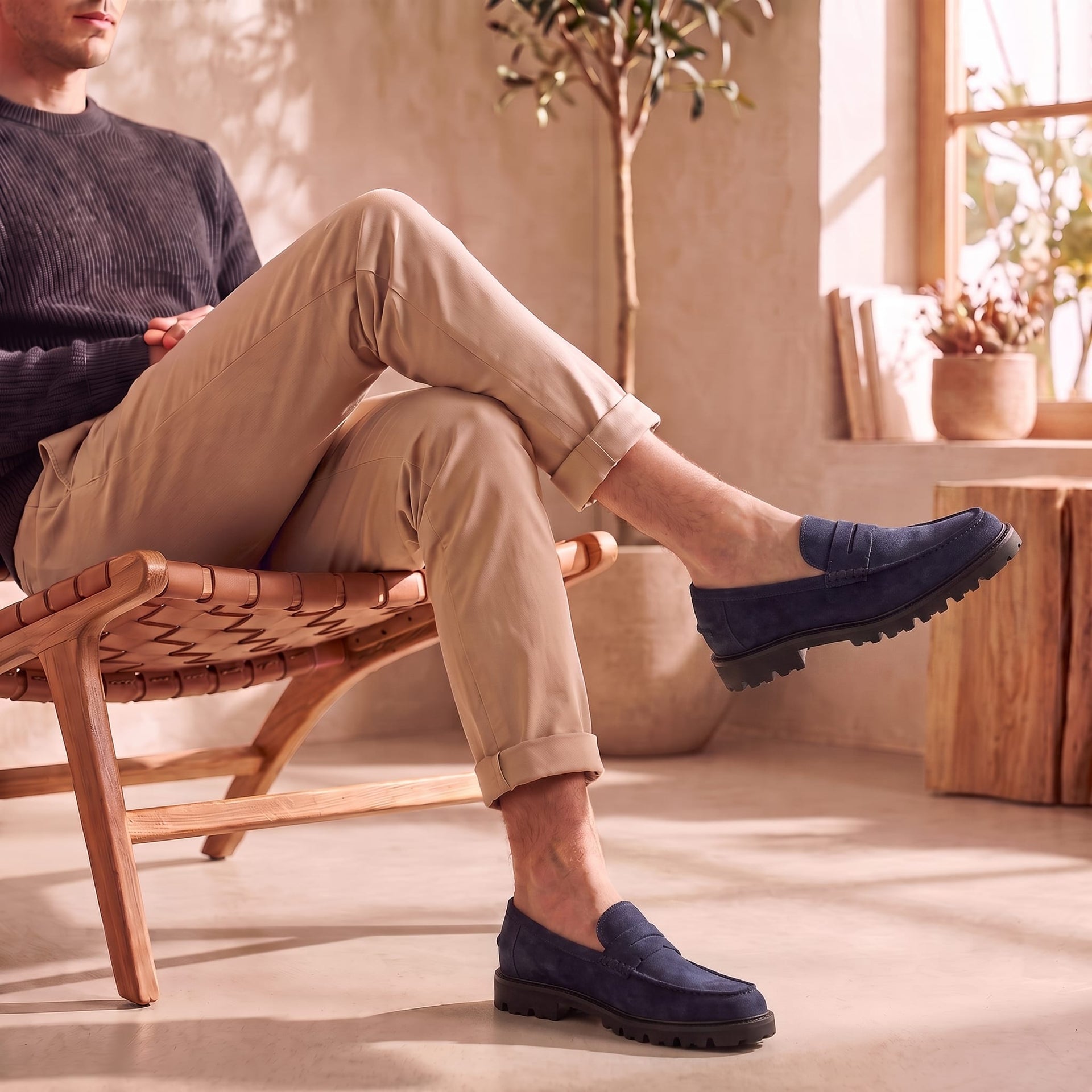 Osborne Suede Lug Sole Loafers