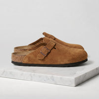 Overton Suede Buckle Clogs