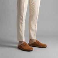 Overton Suede Buckle Clogs