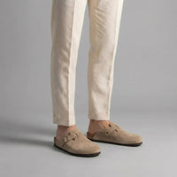 Overton Suede Buckle Clogs