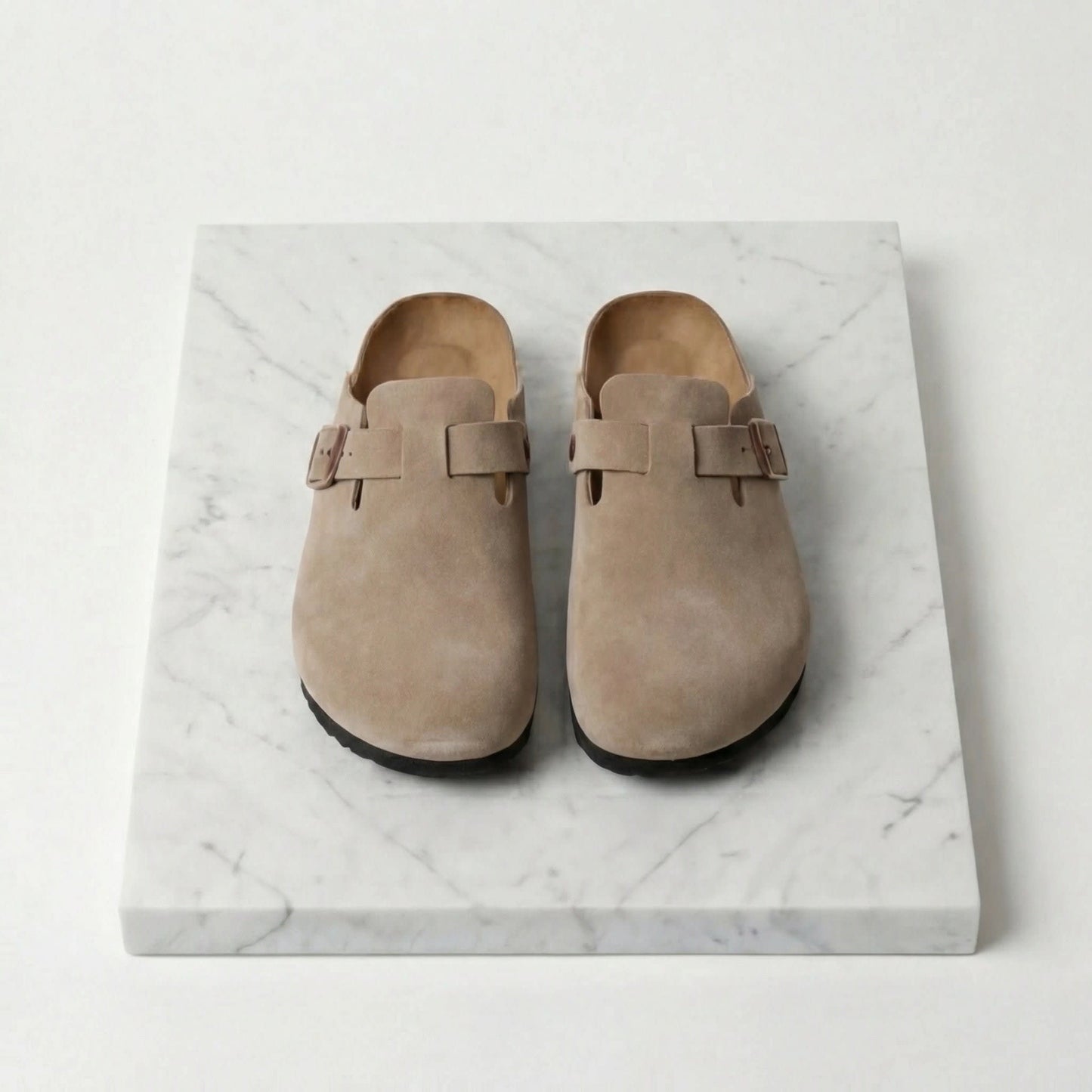 Overton Suede Buckle Clogs_5
