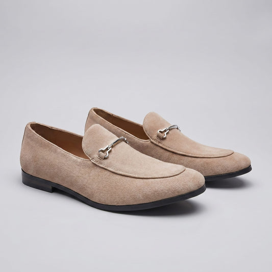 Renshaw Faux Suede Horsebit Loafers_1