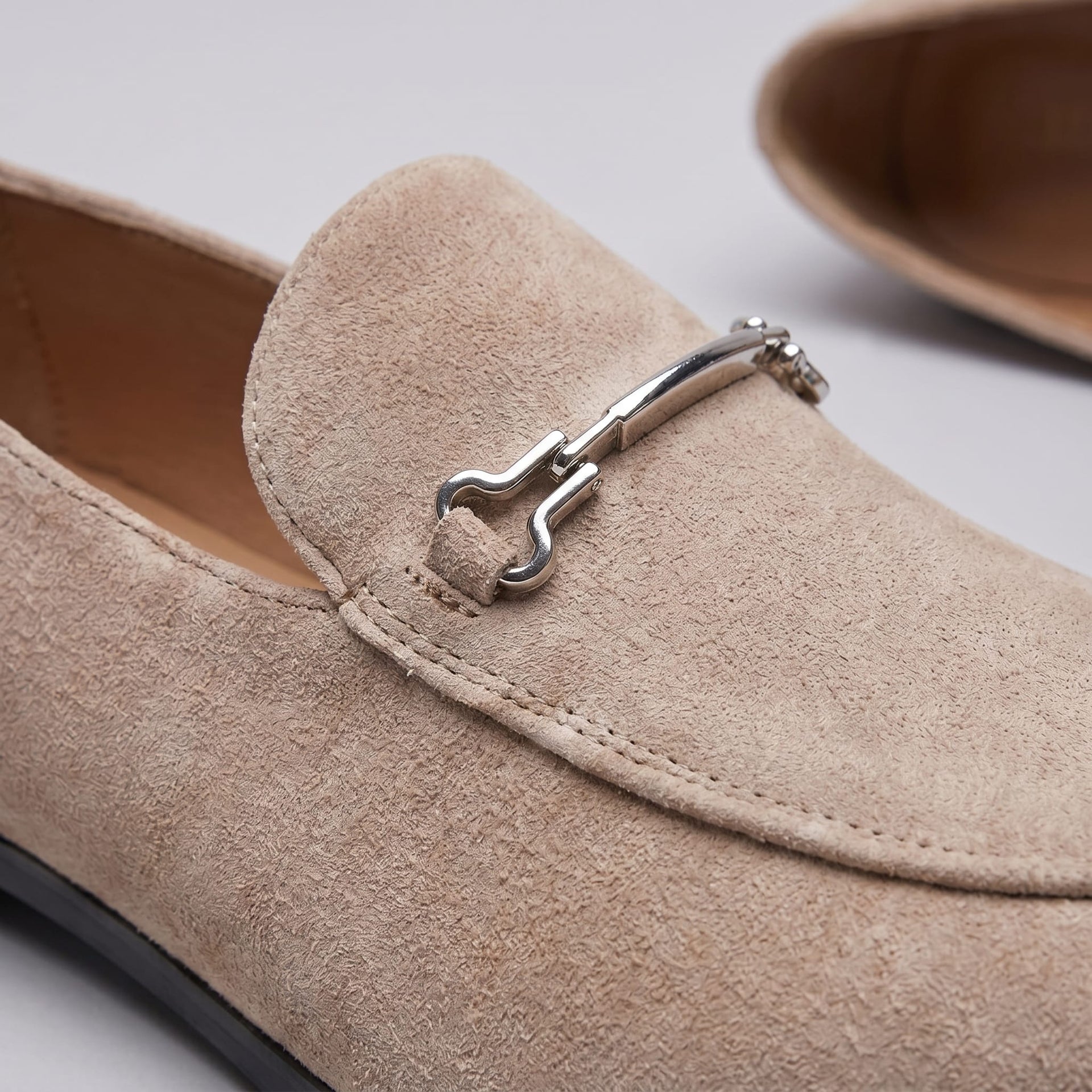 Renshaw Faux Suede Horsebit Loafers