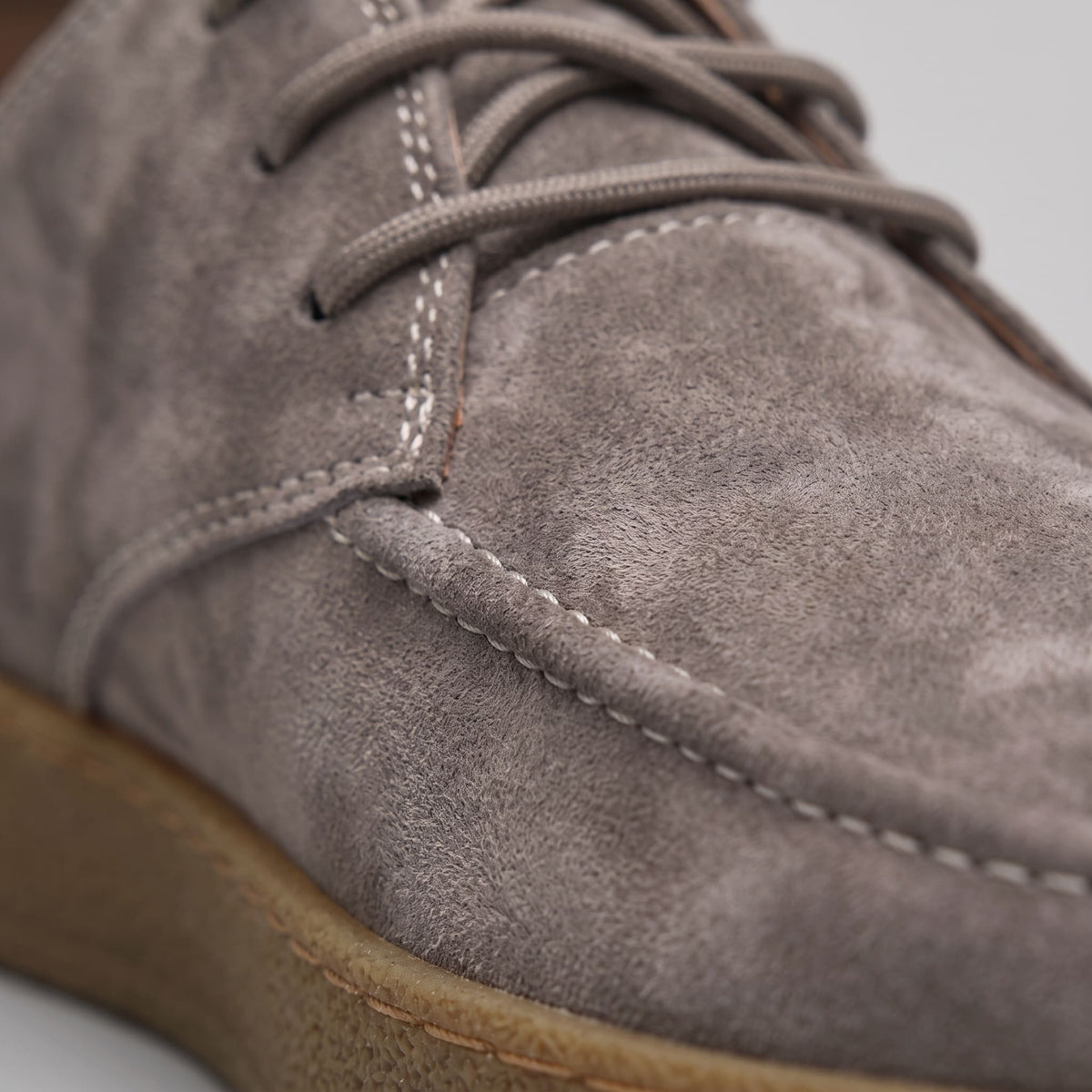 Vickers Faux Suede Gum Sole Shoes_5