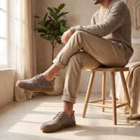 Vickers Faux Suede Gum Sole Shoes