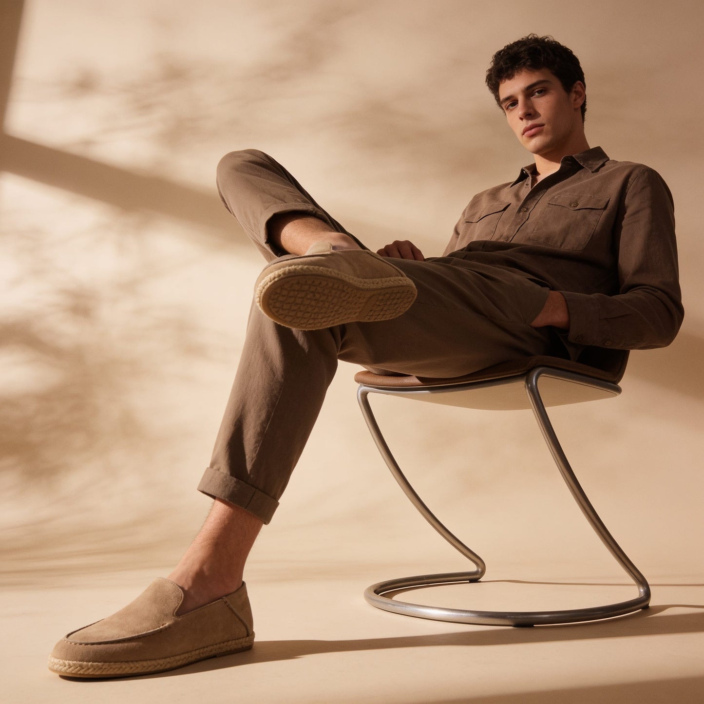 Paxson Suede Espadrille Loafers_12