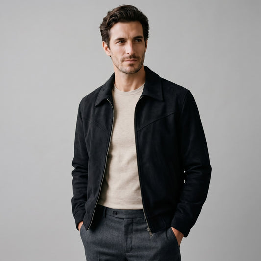 Jennings Suede Harrington Jacket_1