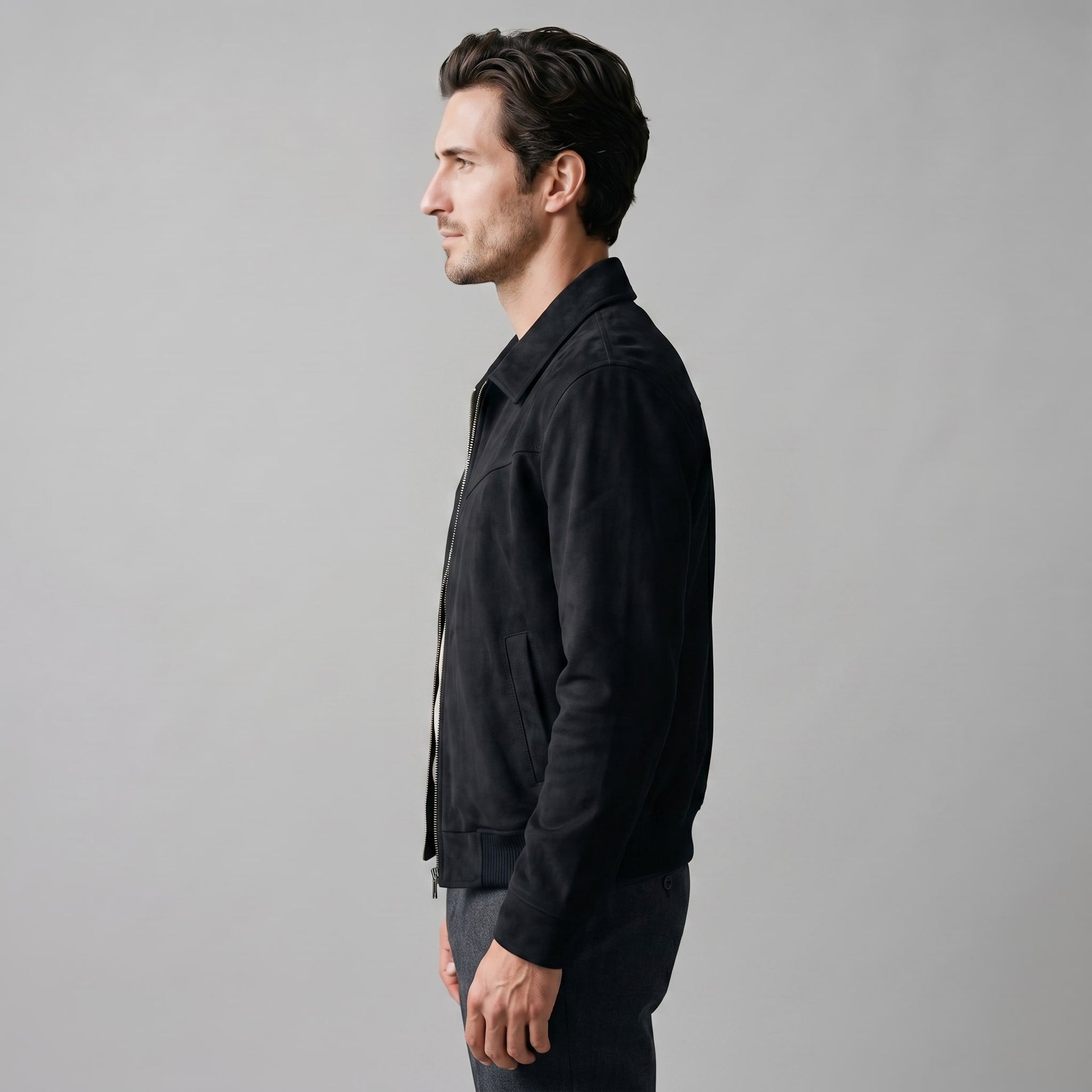 Jennings Suede Harrington Jacket