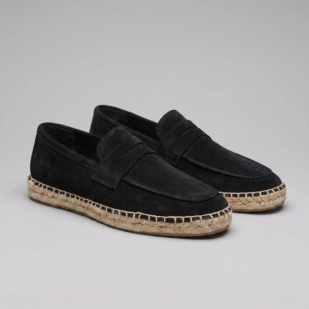 Torrance Suede Espadrille Loafers