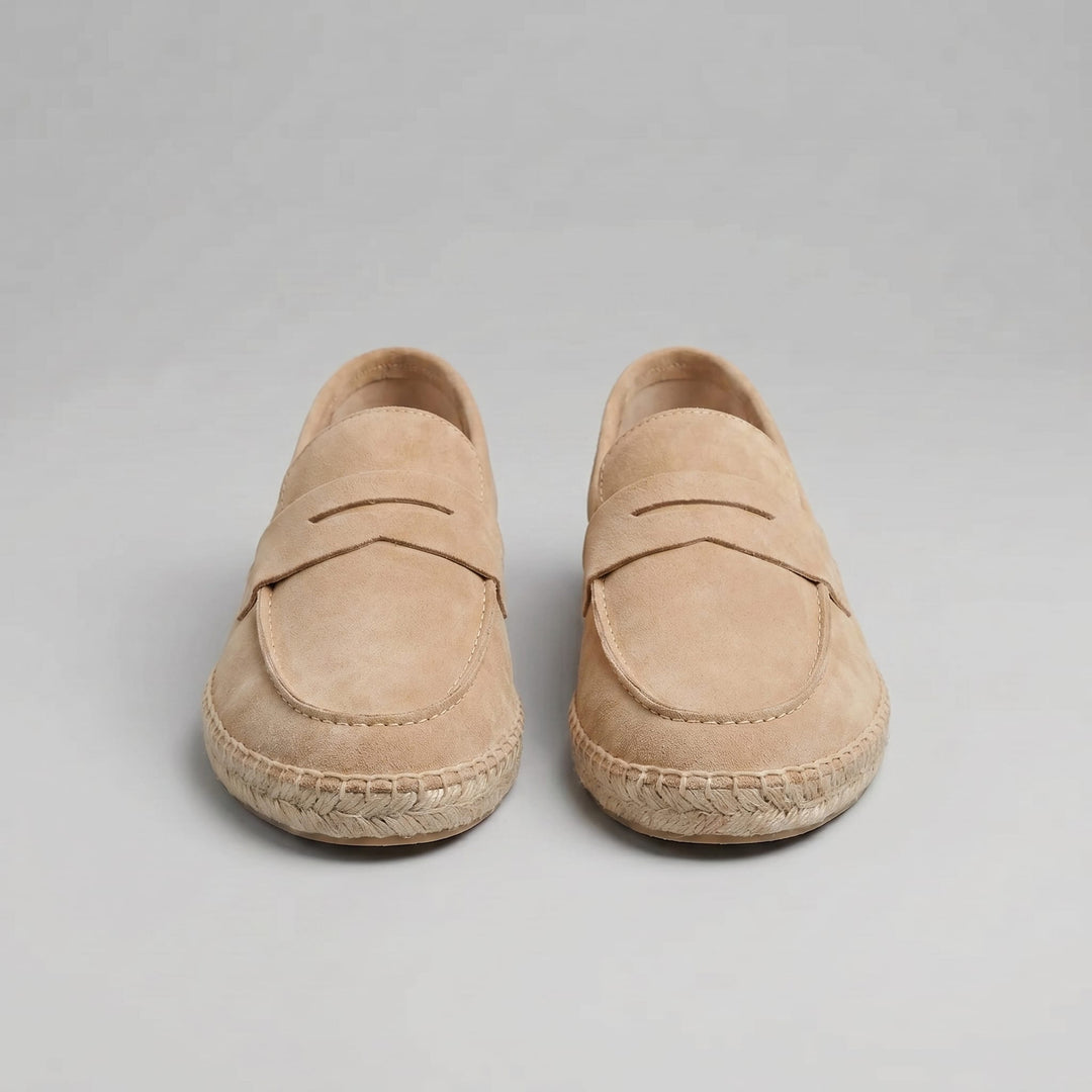 Torrance Suede Espadrille Loafers