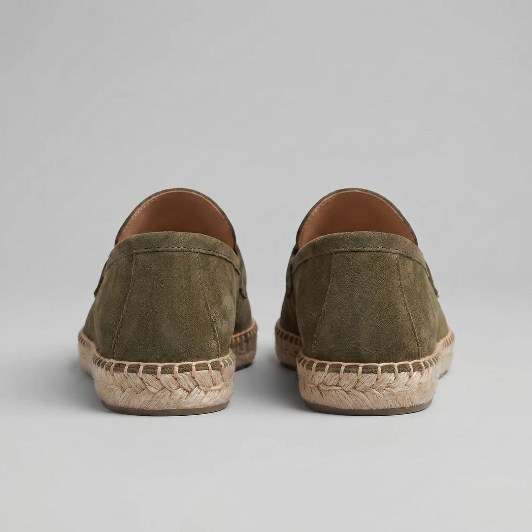 Torrance Suede Espadrille Loafers