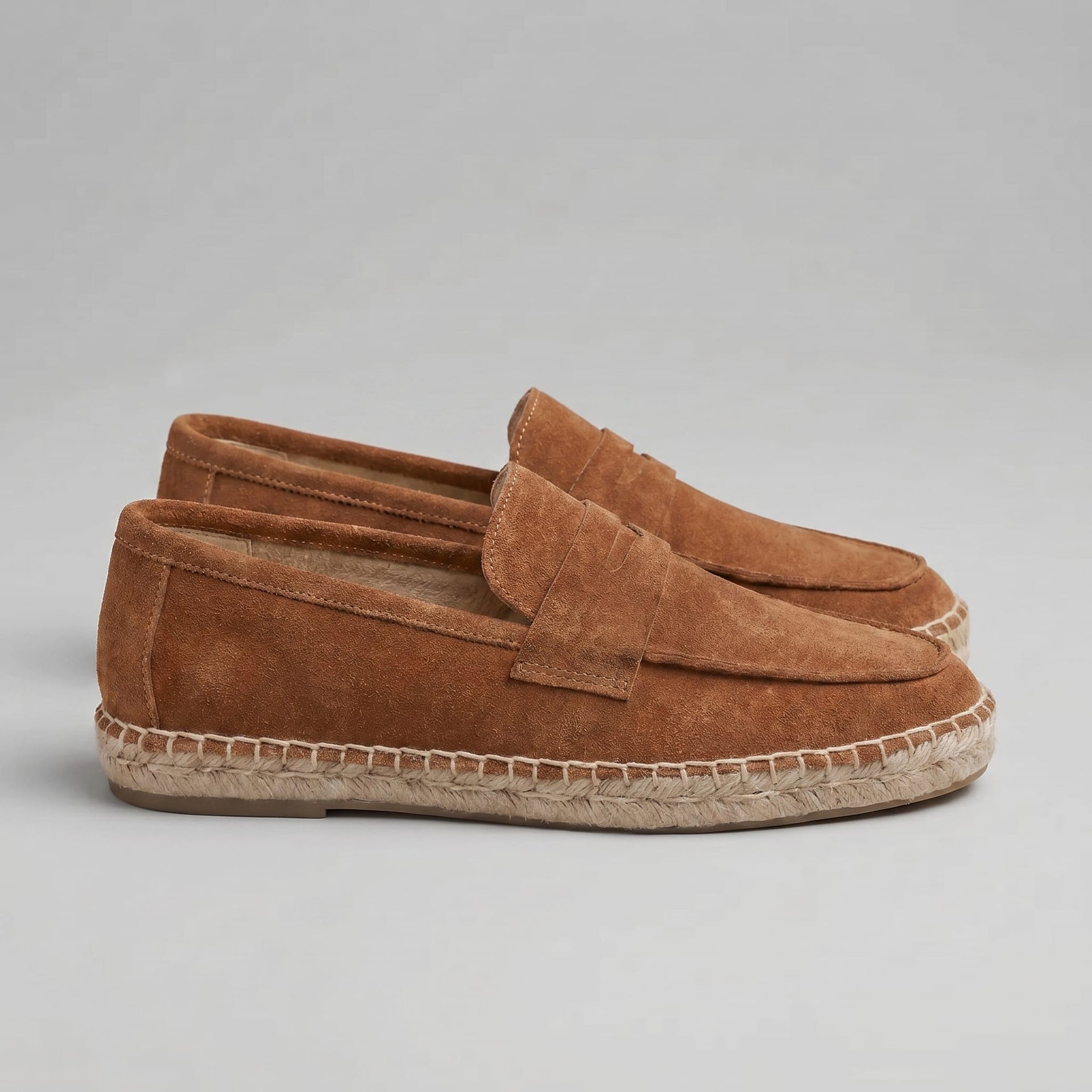 Torrance Suede Espadrille Loafers