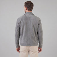 Jerome Suede Trucker Jacket