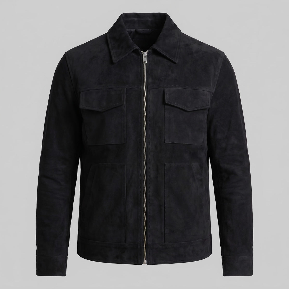 Jerome Suede Trucker Jacket_7
