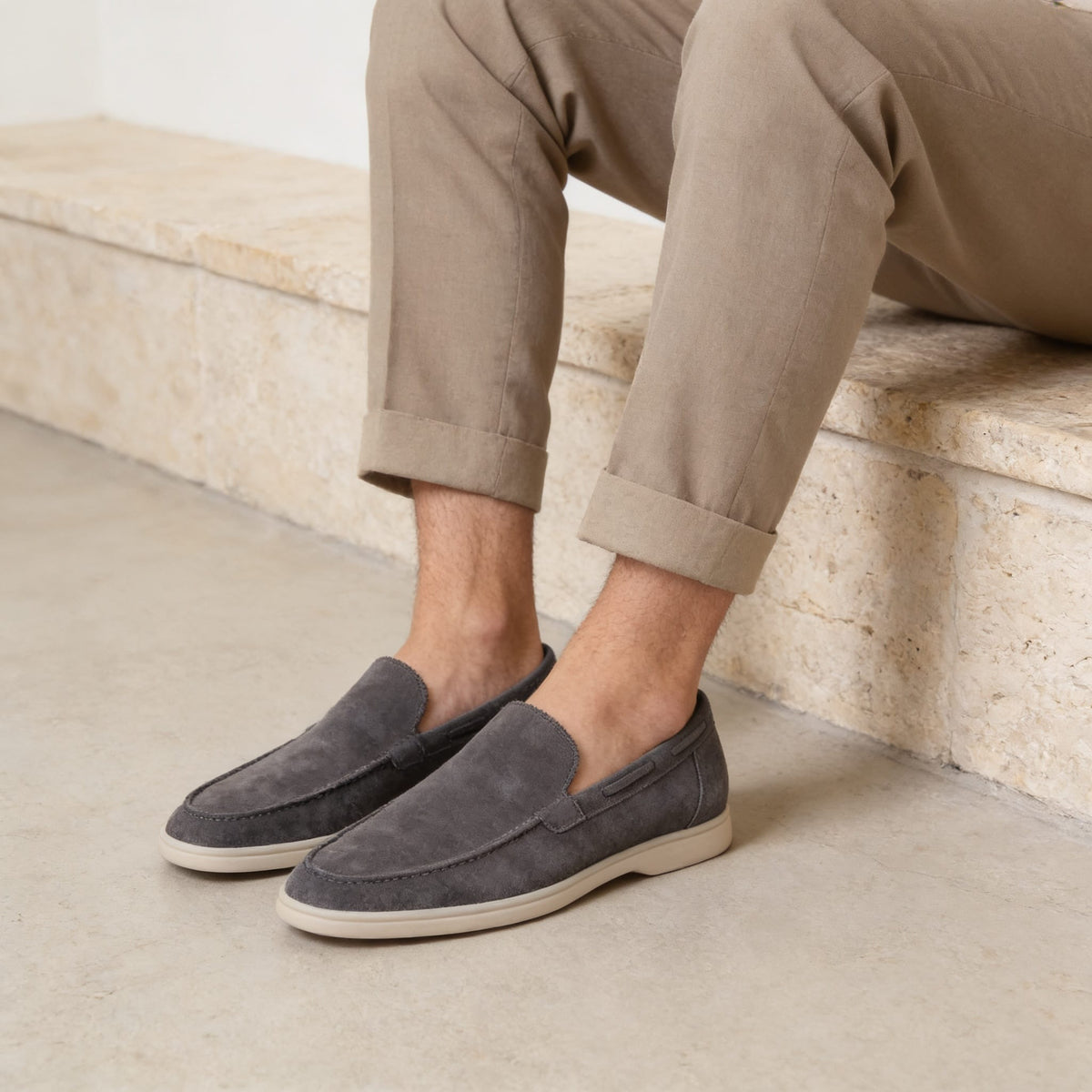 Randall Suede Slip On Loafers