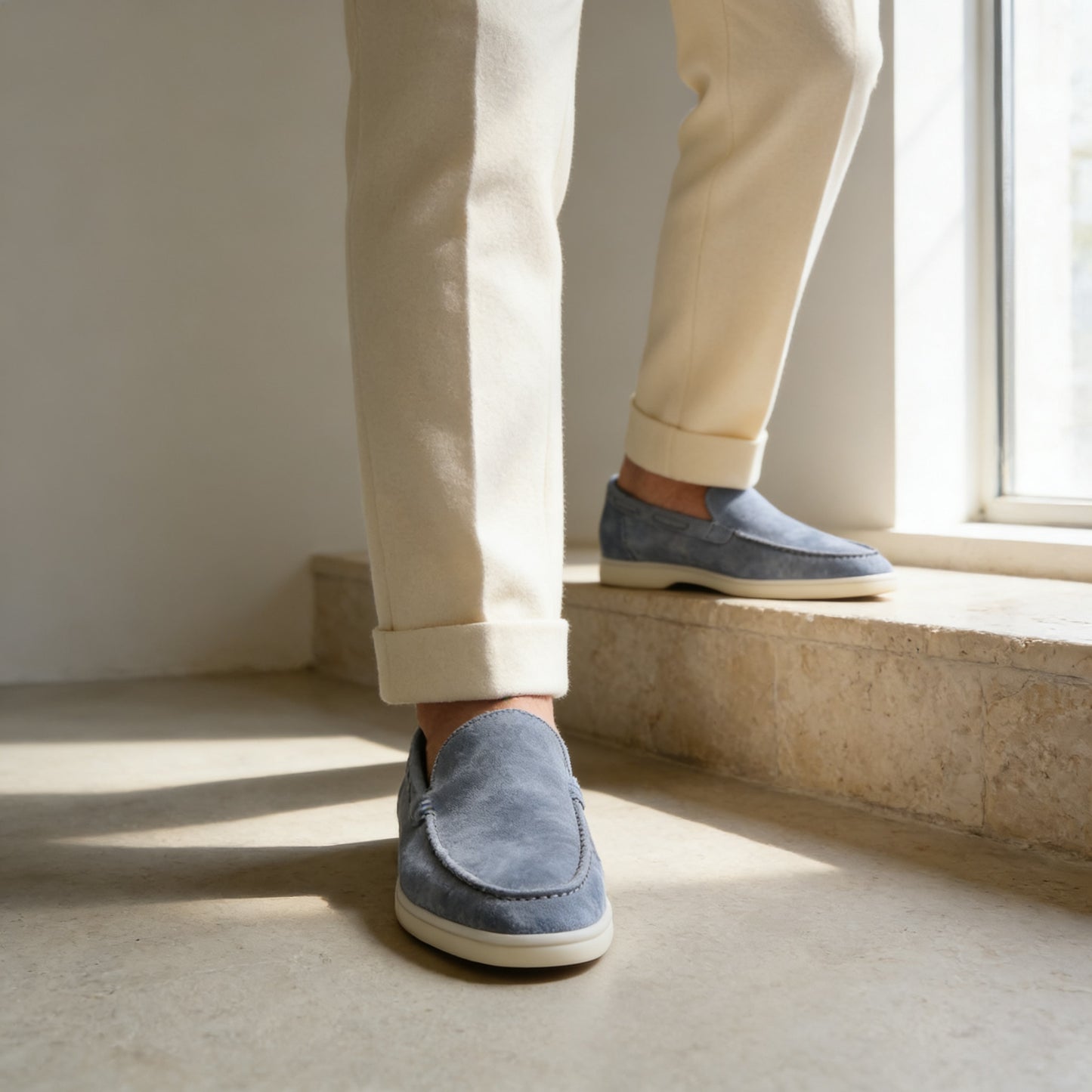 Randall Suede Slip On Loafers_26