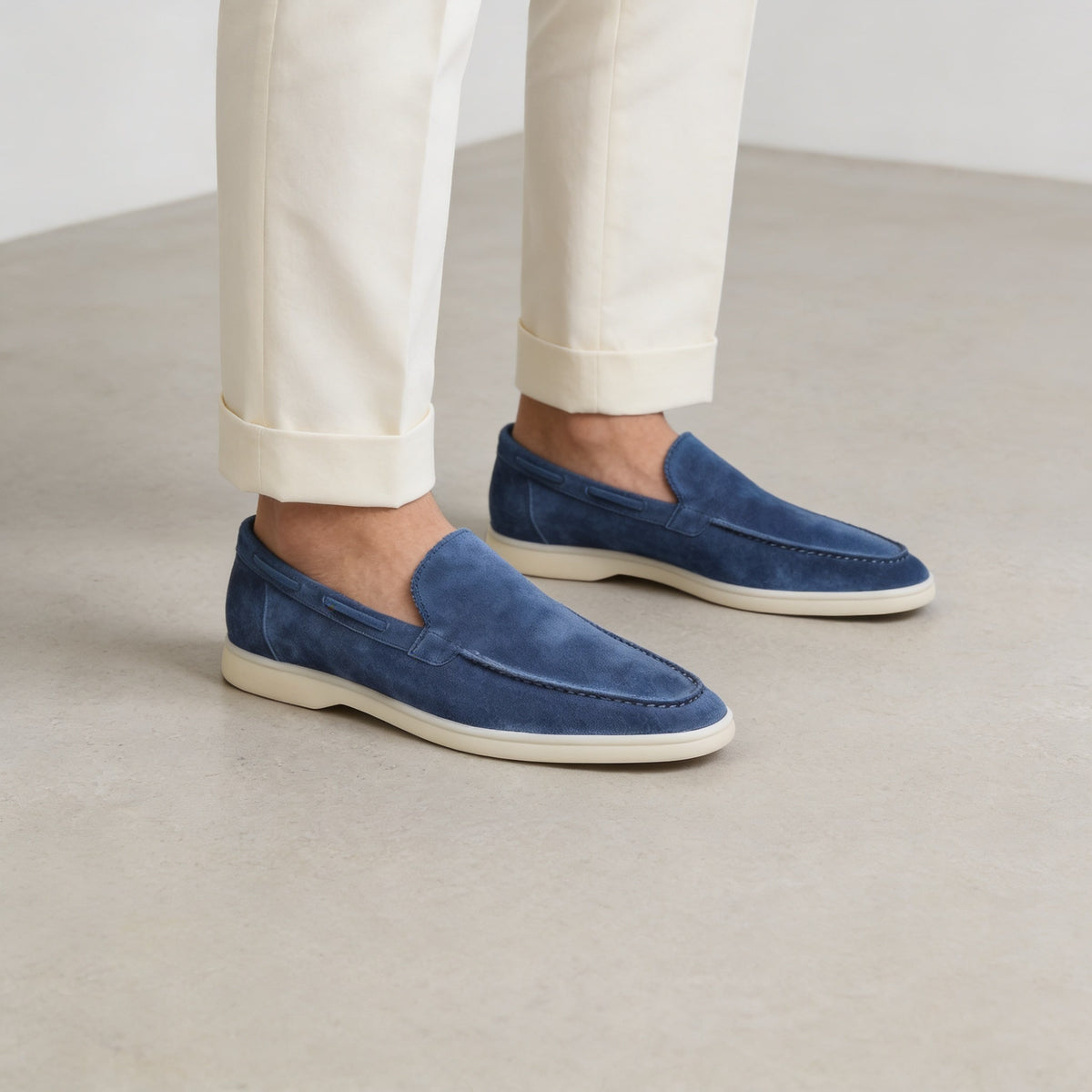 Randall Suede Slip On Loafers_30
