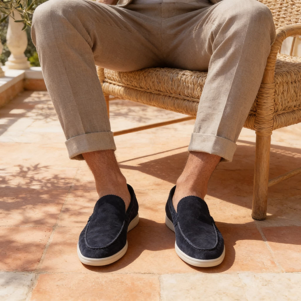 Randall Suede Slip On Loafers
