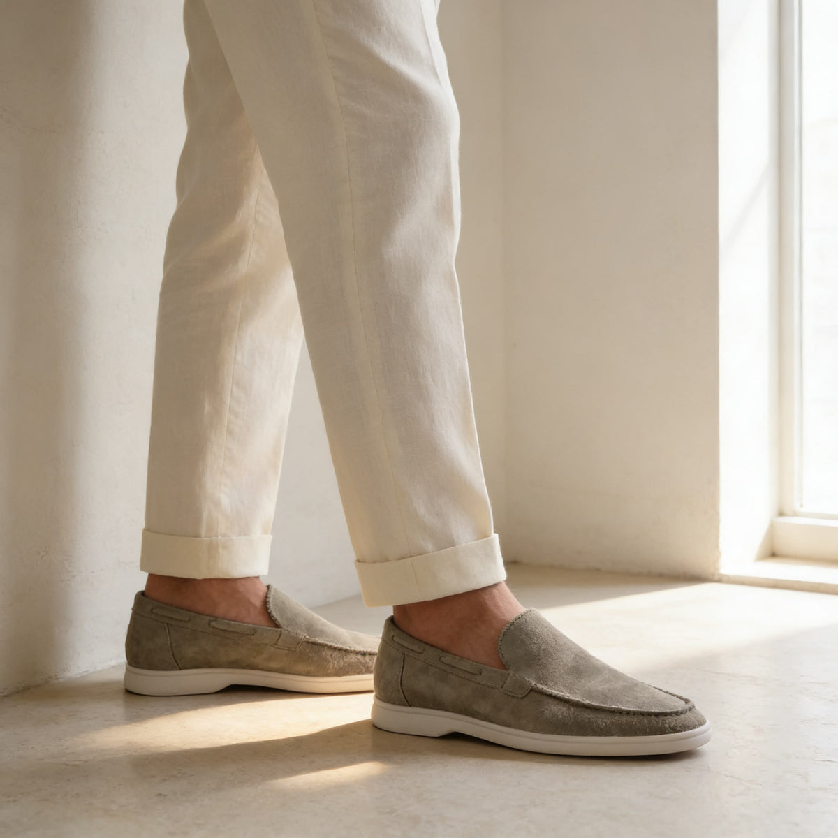 Randall Suede Slip On Loafers