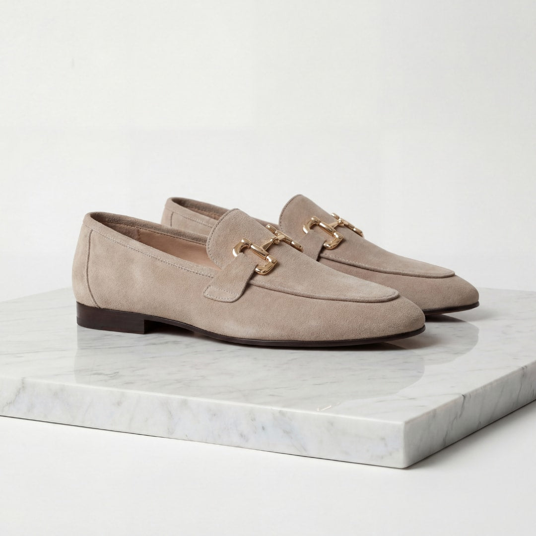 Pomeroy Suede Horsebit Loafers