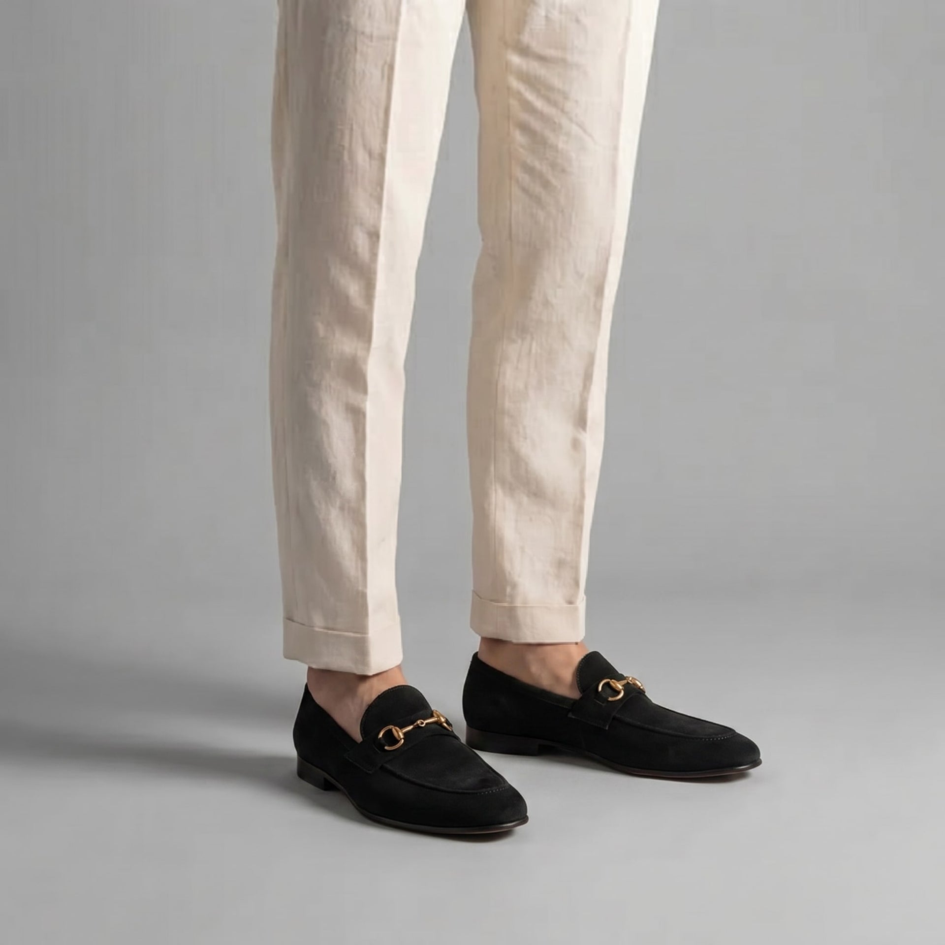 Pomeroy Suede Horsebit Loafers
