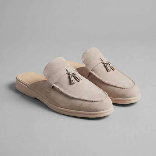 Prewitt Suede Tassel Mule Loafers_1