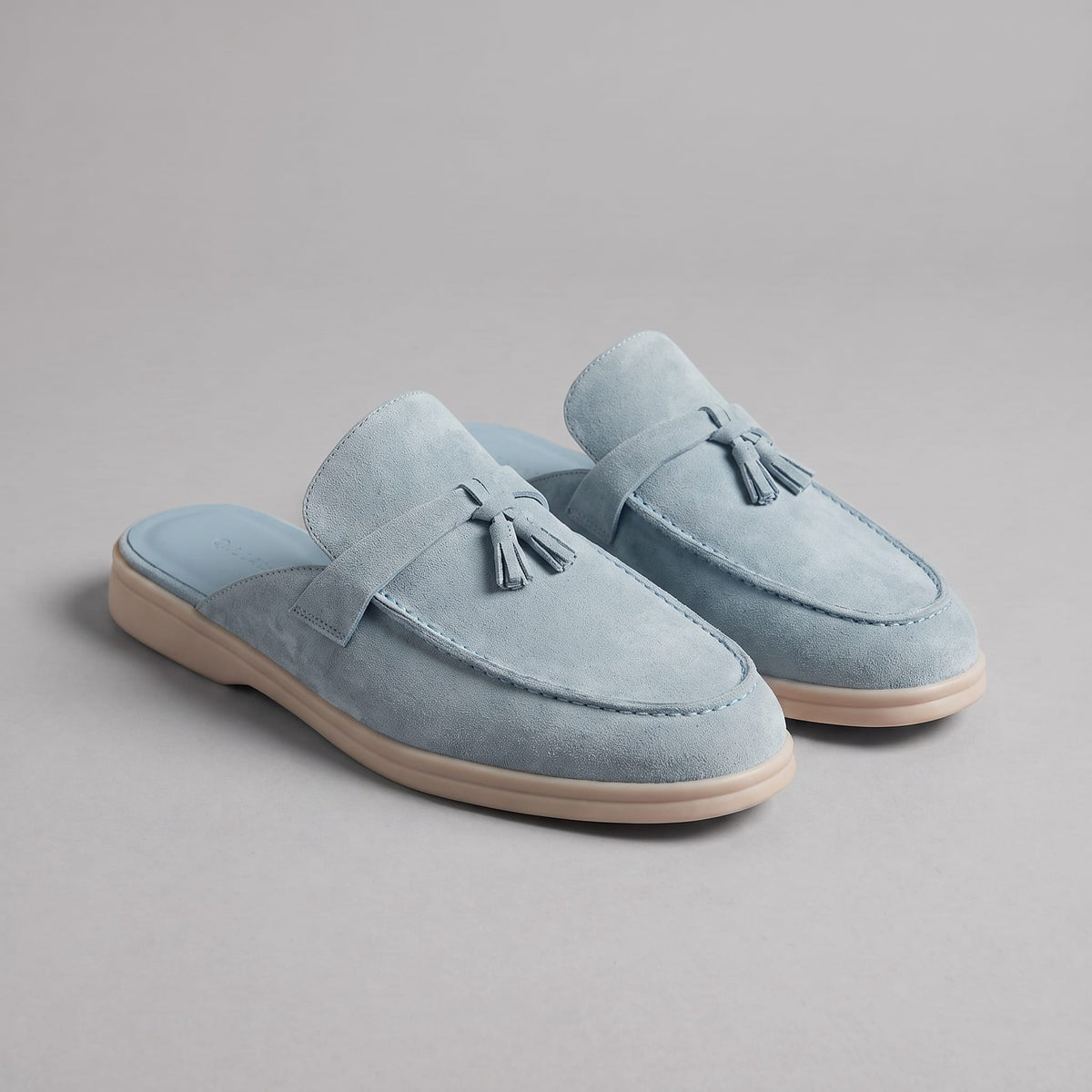 Prewitt Suede Tassel Mule Loafers_6