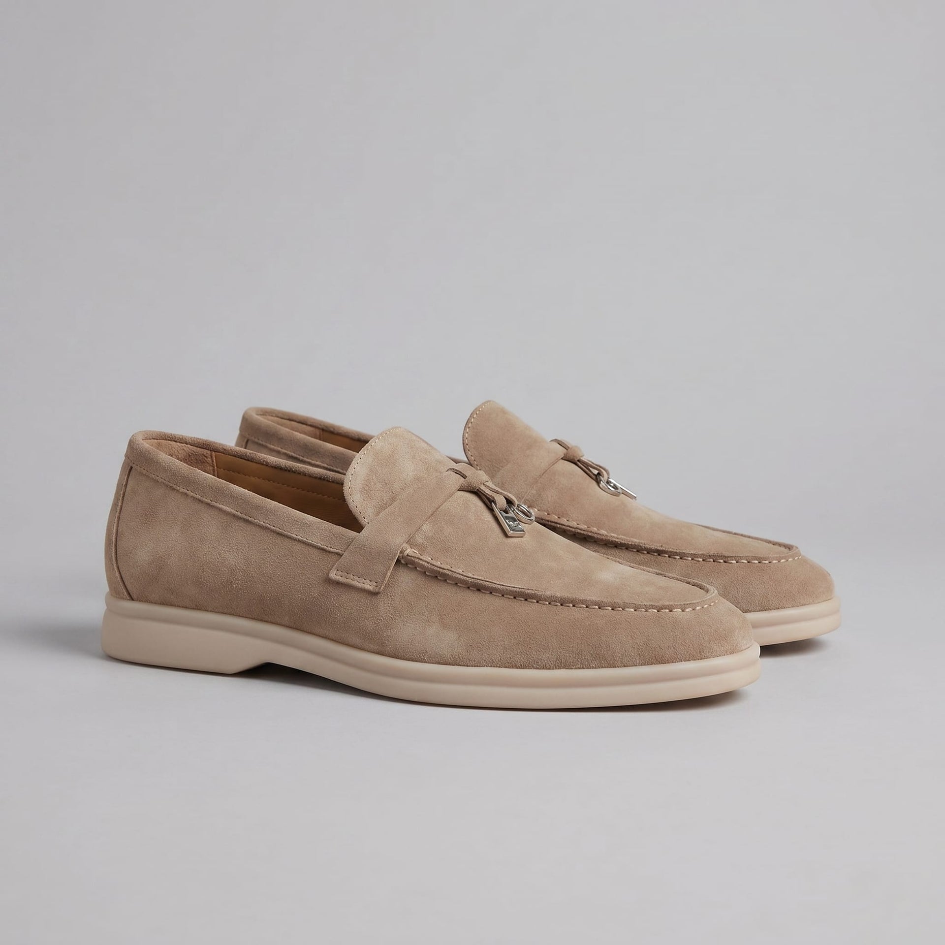 Quimby Suede Metal Tassel Loafers