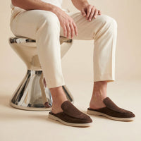 Westbrook Suede Loafer Mules