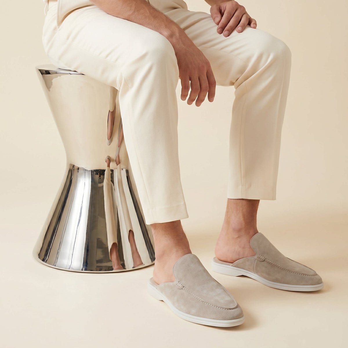 Westbrook Suede Loafer Mules