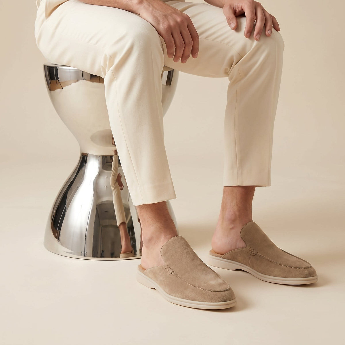 Westbrook Suede Loafer Mules_31
