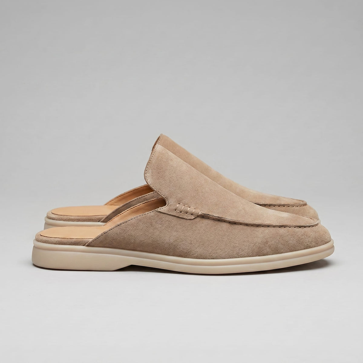 Westbrook Suede Loafer Mules