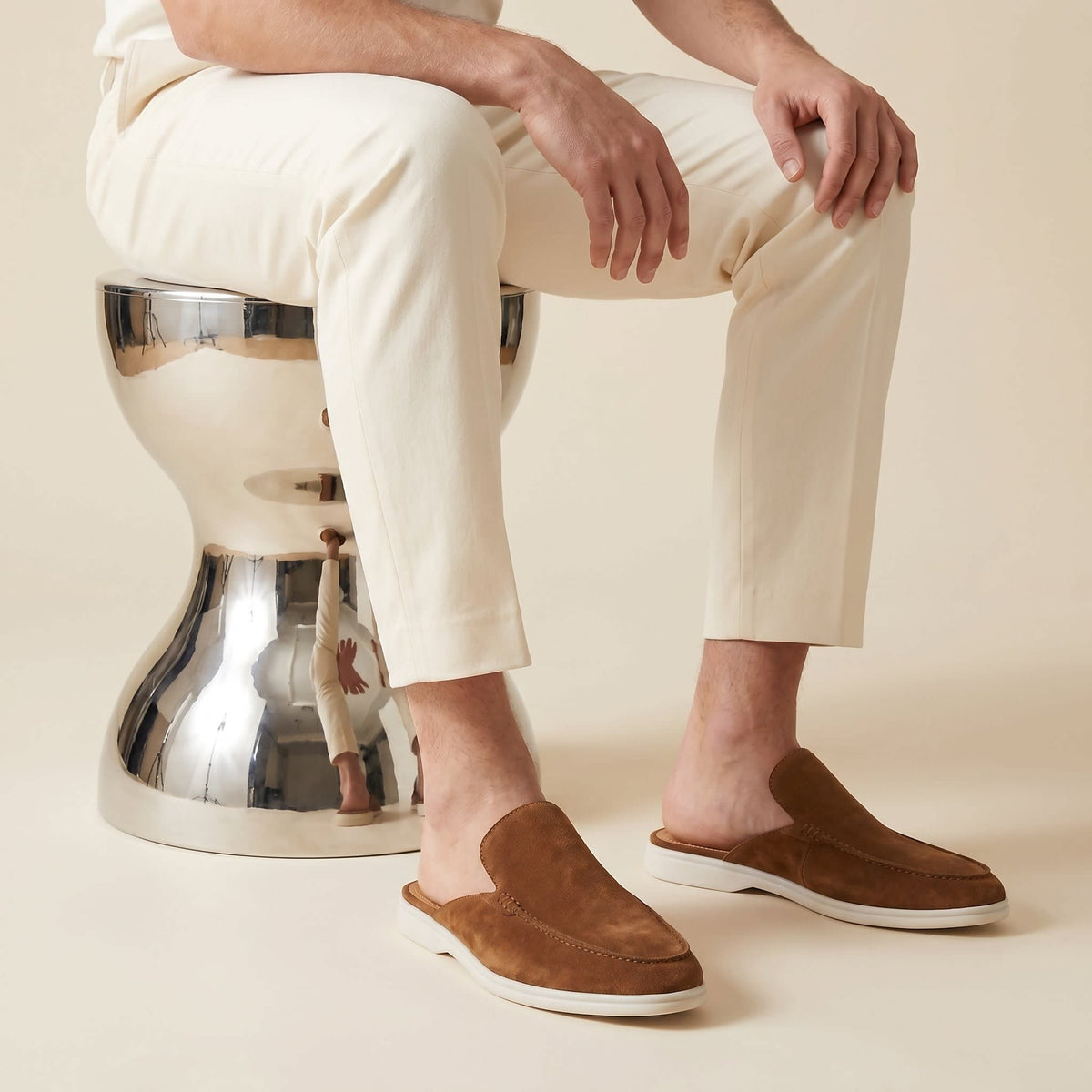 Westbrook Suede Loafer Mules_37