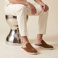 Westbrook Suede Loafer Mules