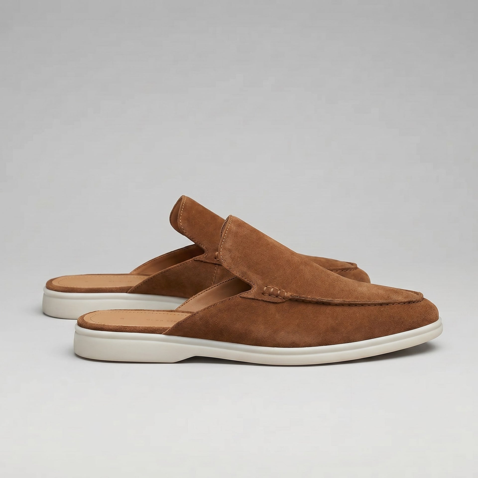 Westbrook Suede Loafer Mules