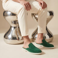 Westbrook Suede Loafer Mules