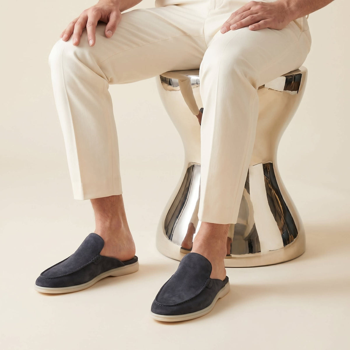 Westbrook Suede Loafer Mules_49