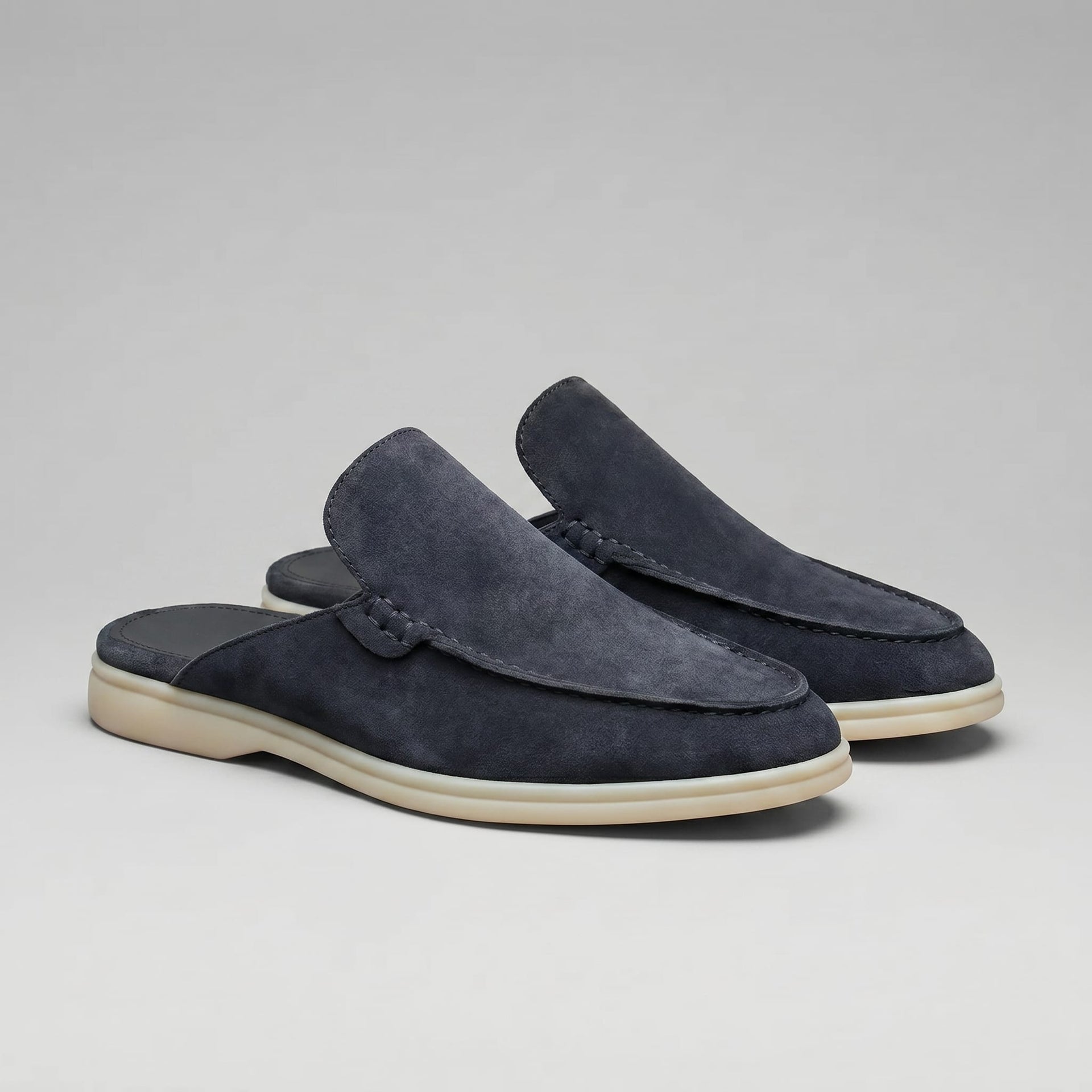 Westbrook Suede Loafer Mules