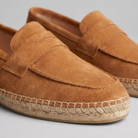 Rainier Suede Penny Espadrille Loafers
