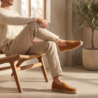 Rainier Suede Penny Espadrille Loafers