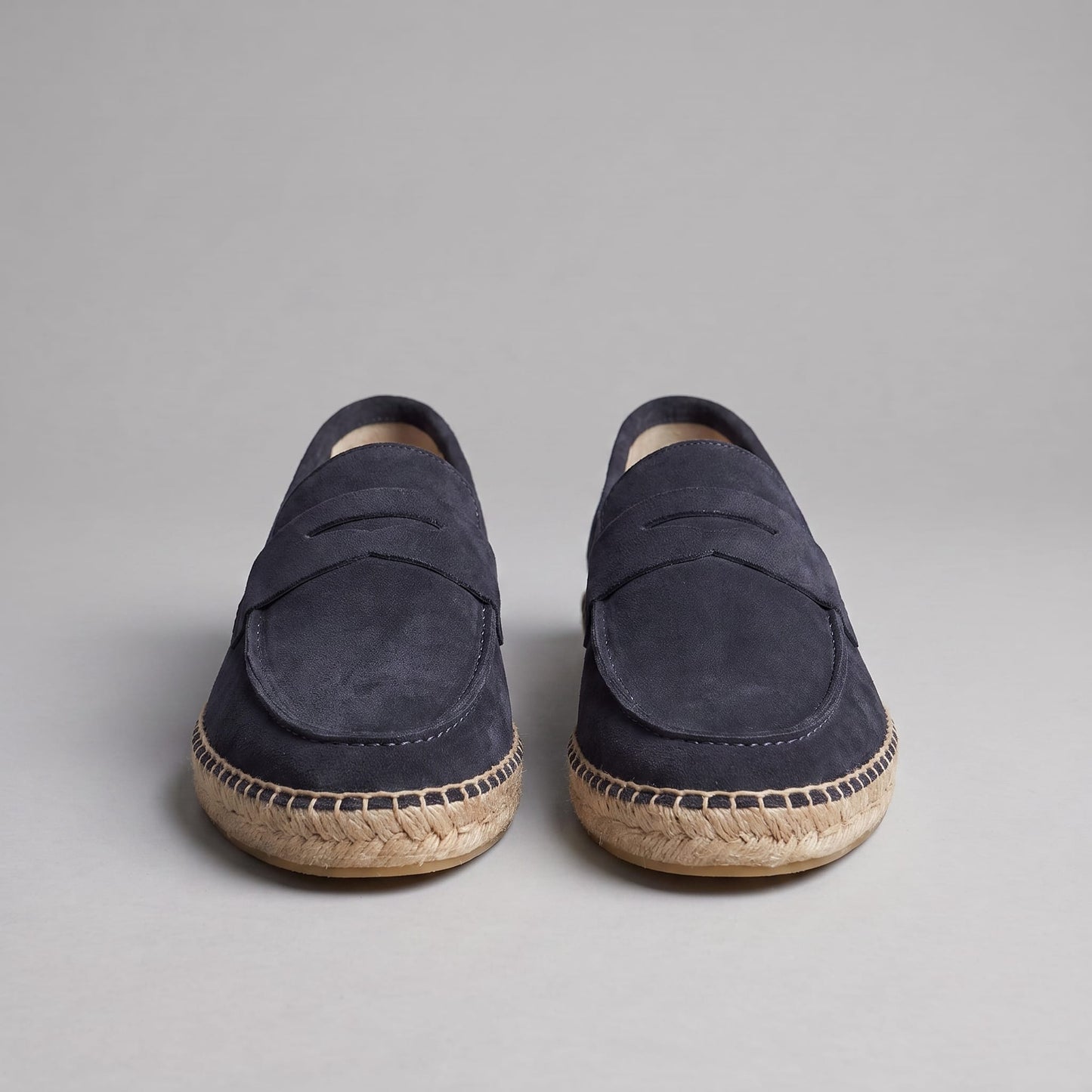 Rainier Suede Penny Espadrille Loafers_14