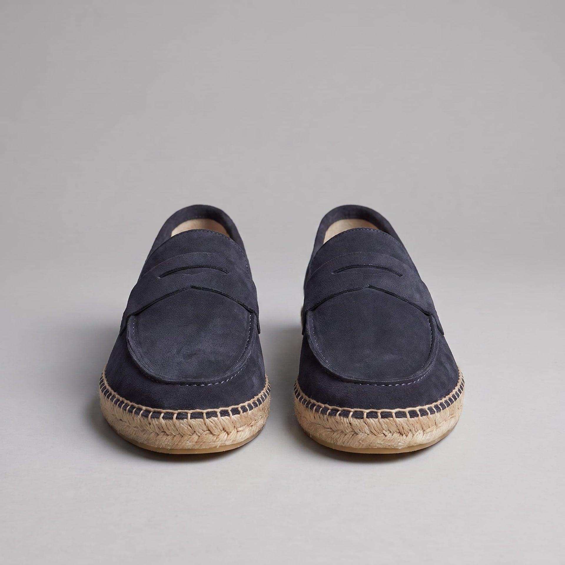 Rainier Suede Penny Espadrille Loafers