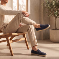 Rainier Suede Penny Espadrille Loafers