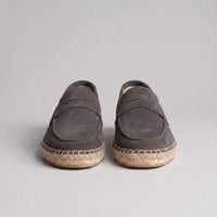 Rainier Suede Penny Espadrille Loafers
