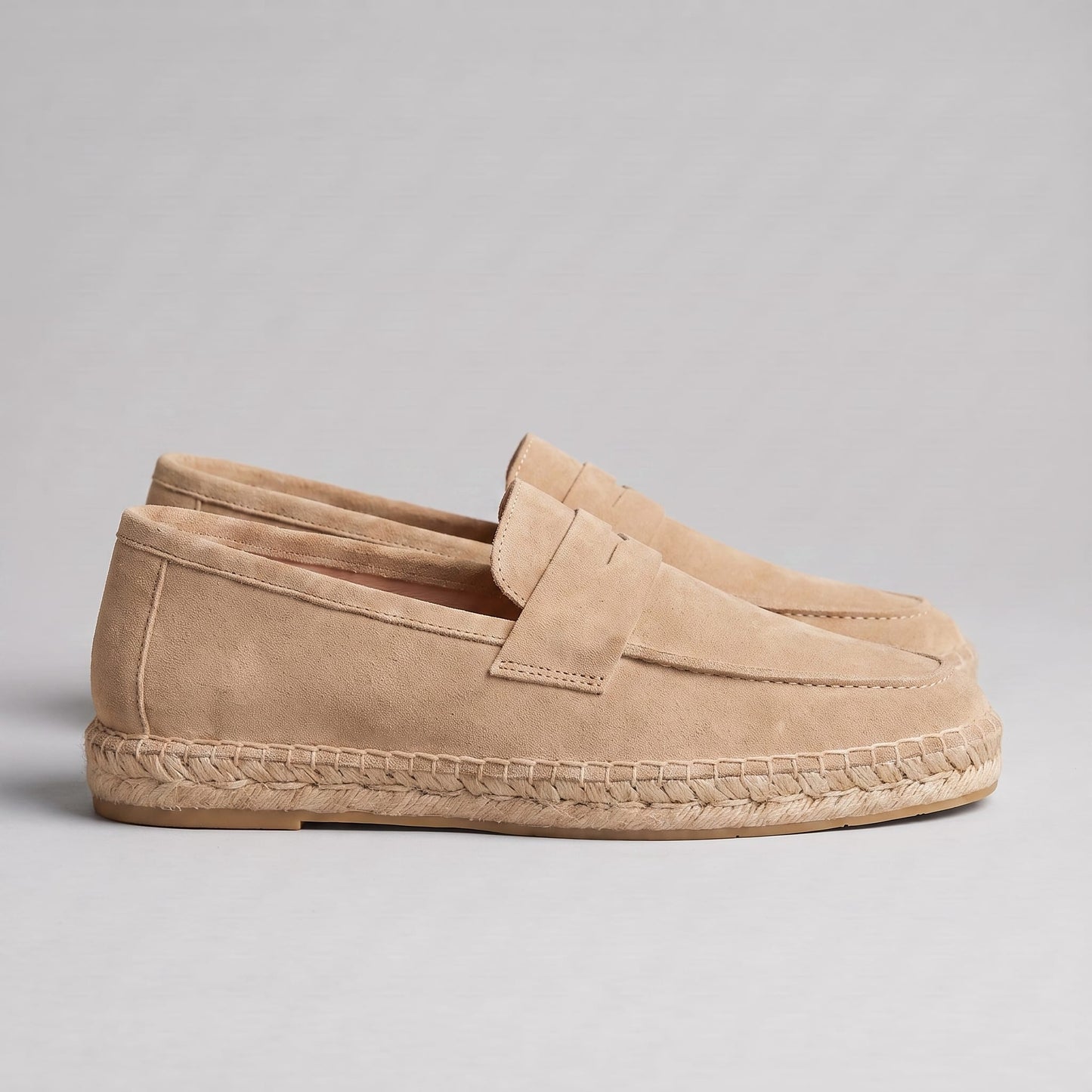 Rainier Suede Penny Espadrille Loafers_22