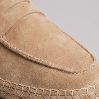 Rainier Suede Penny Espadrille Loafers