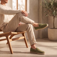 Rainier Suede Penny Espadrille Loafers