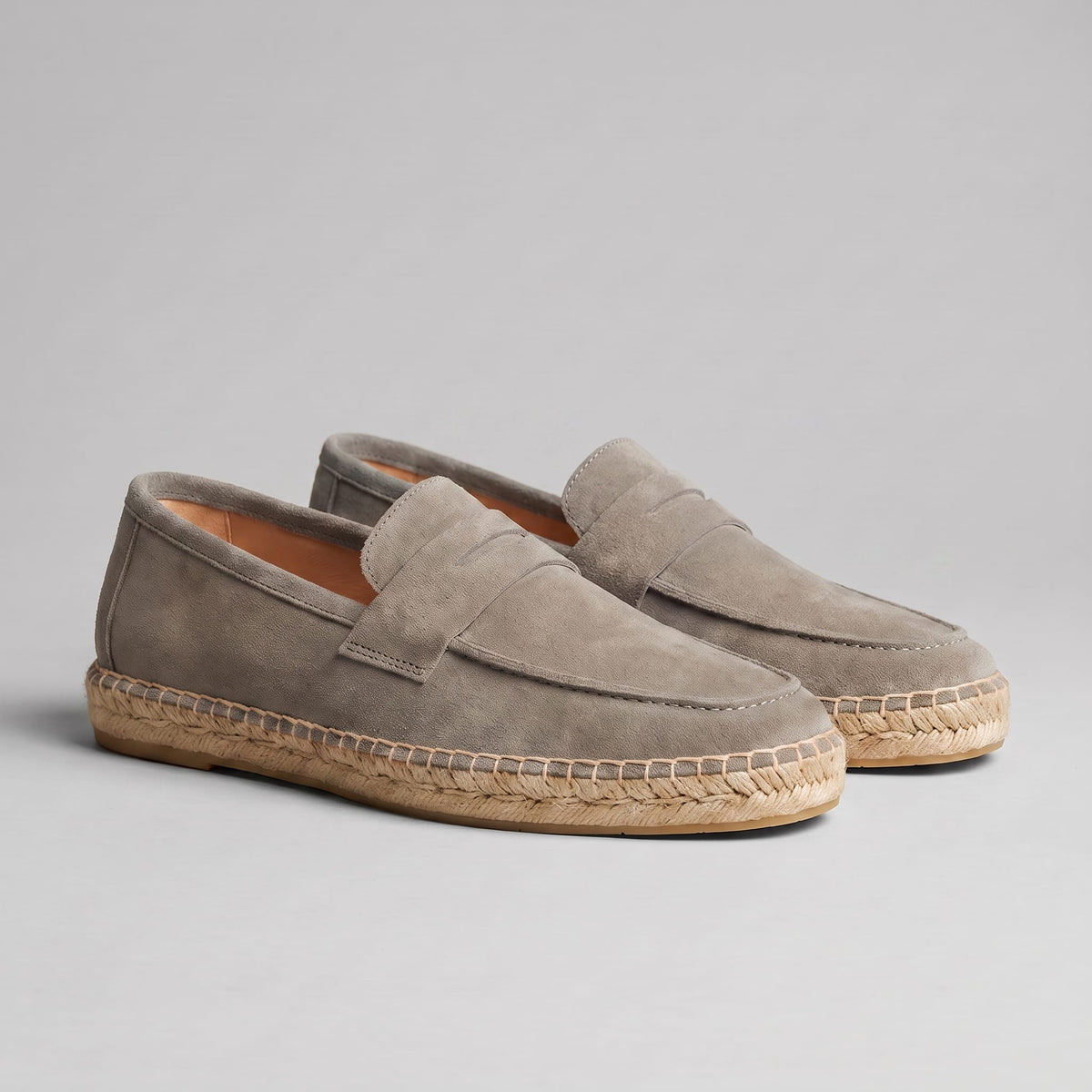 Rainier Suede Penny Espadrille Loafers