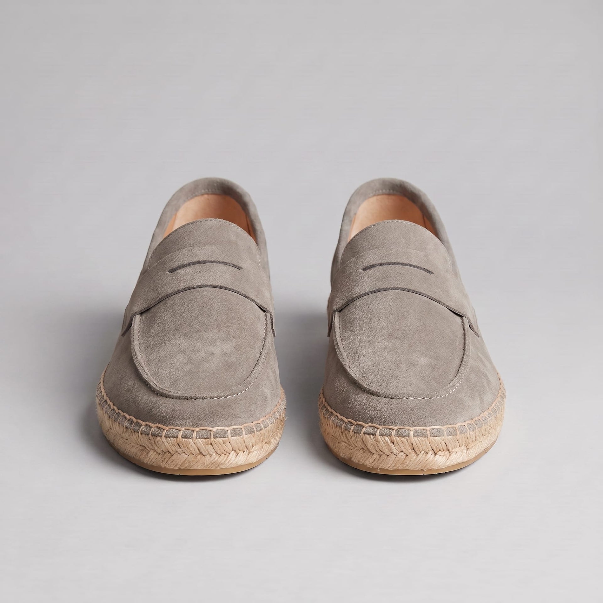 Rainier Suede Penny Espadrille Loafers
